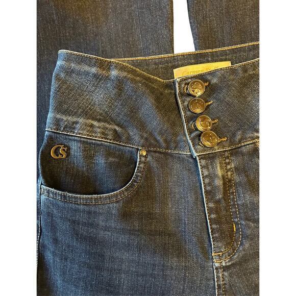 Carmen Steffens Wide Leg Denim Jeans Size 36 US Small - Picture 3 of 8